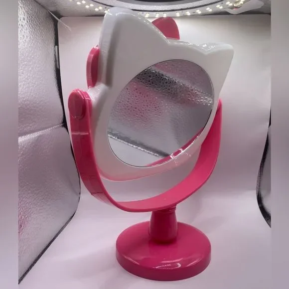 🌸 Hello Kitty stand Vanity Mirror-Sanrio White Pink - Picture 4 of 7